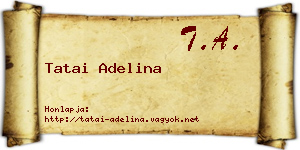 Tatai Adelina névjegykártya